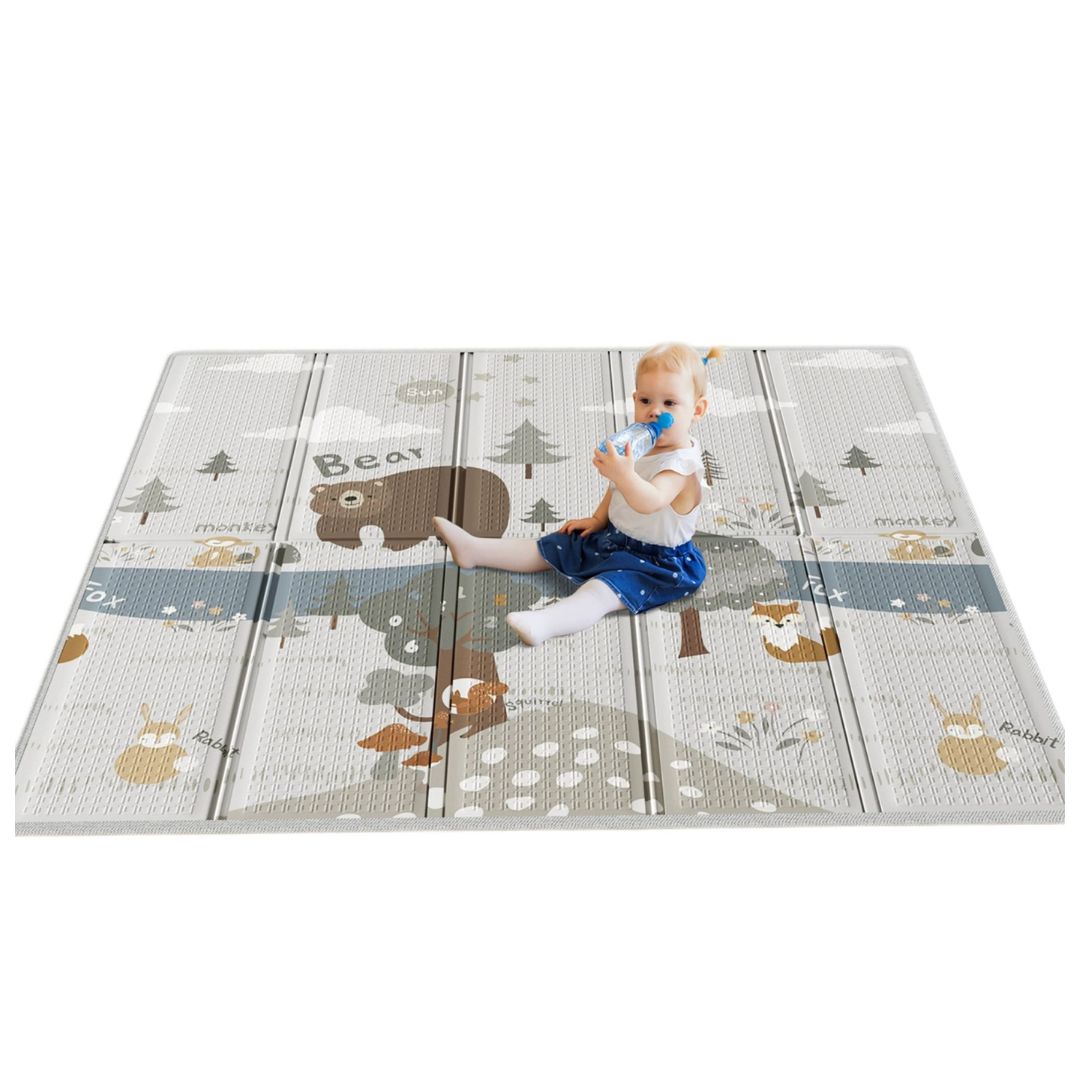 Foldable Baby Play Mat, Extra Large Waterproof Activity Playmats for Babies,Toddlers, Infants