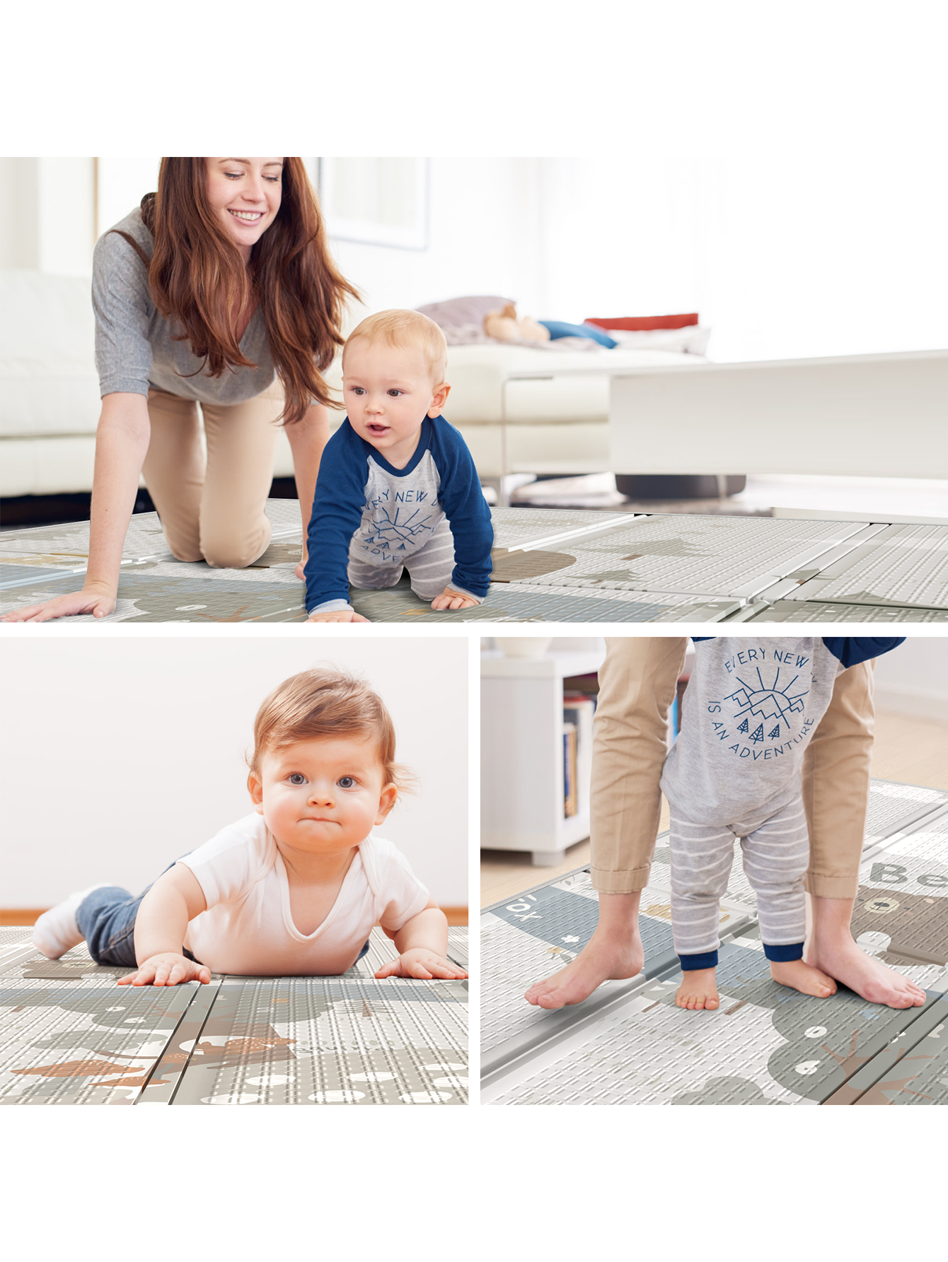 Foldable Baby Play Mat, Extra Large Waterproof Activity Playmats for Babies,Toddlers, Infants