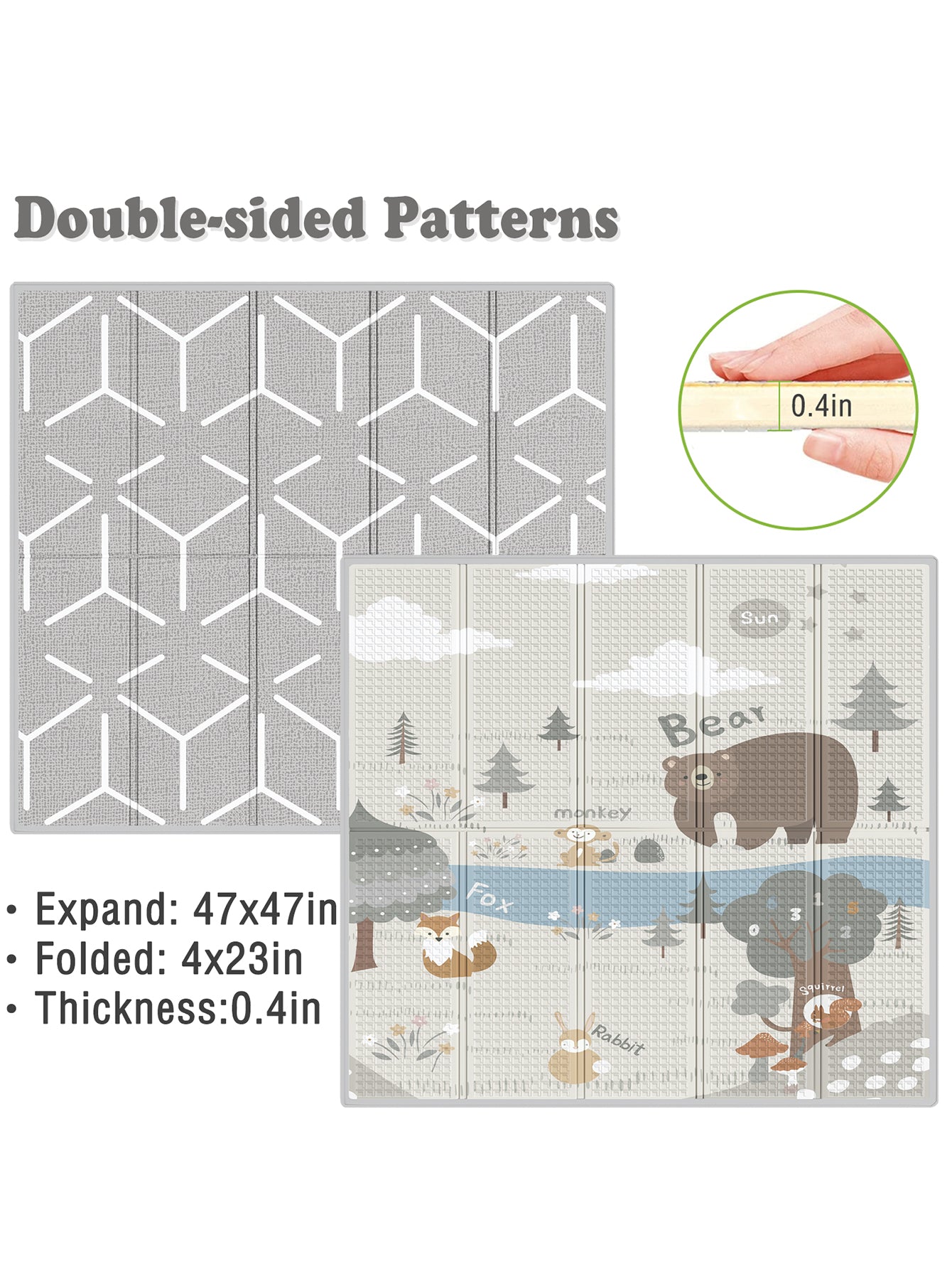 47x47inch Play Pen with Mat for Babies and Toddlers, Playpen with Mat, Baby Playpen with Mat, mall Baby Playpen with Mat