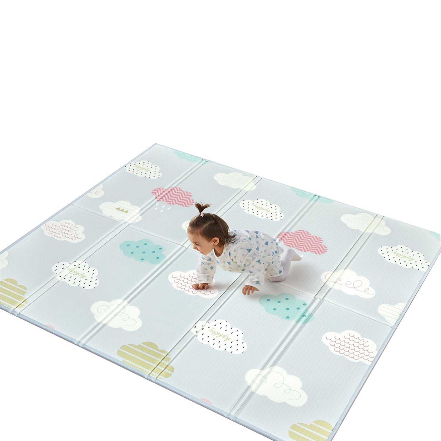 71x59inch Play Mat for Baby, Crawling Mat for Infants Toddlers Kids,Foldable Kids Play Mat,Waterproof Crawling Mat