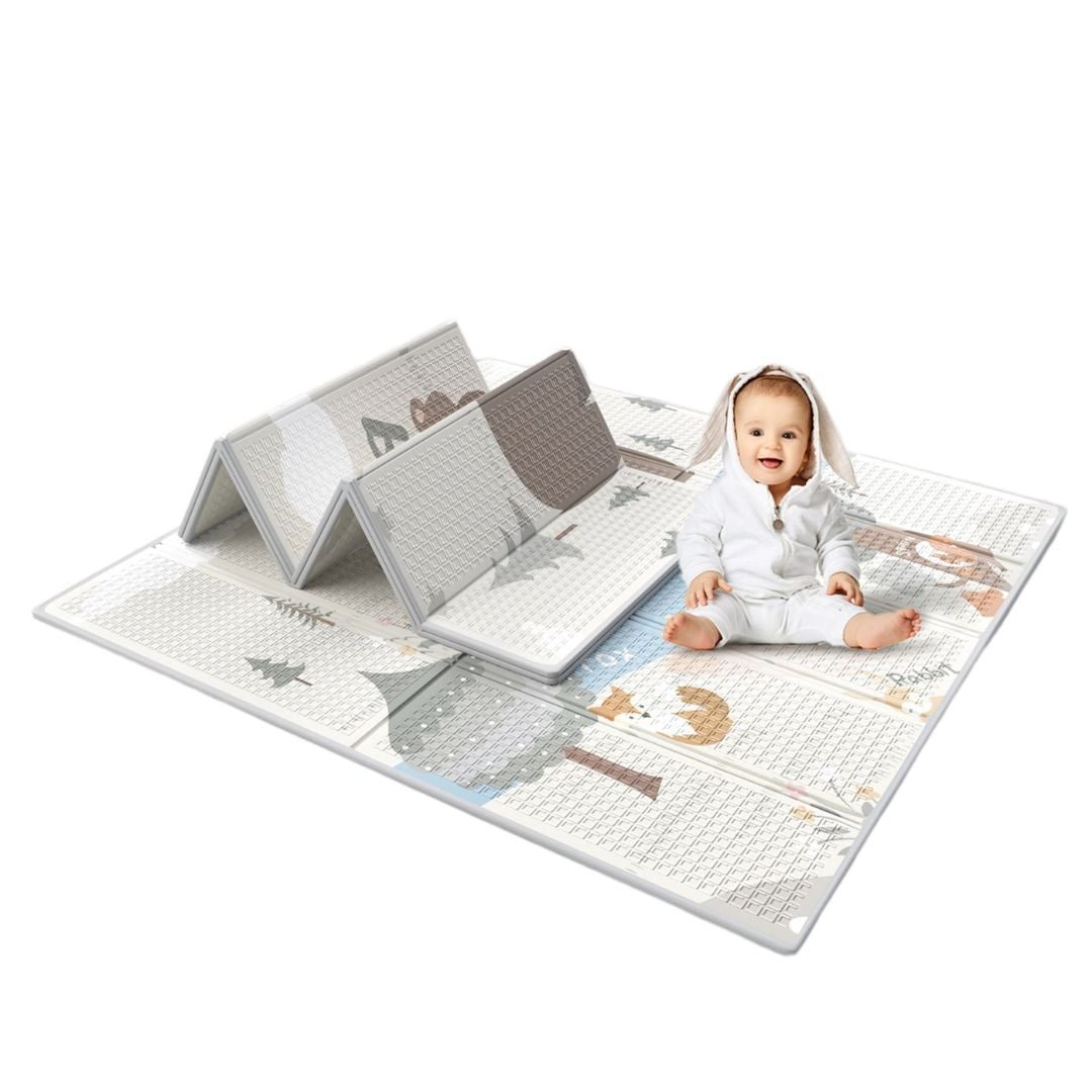 Baby Play Mat, 47x47inch Play Mat, 0.4 in Thick Waterproof Playmat for Babies, Foldable Play Mat for Small Baby Playpen, Small Spaces